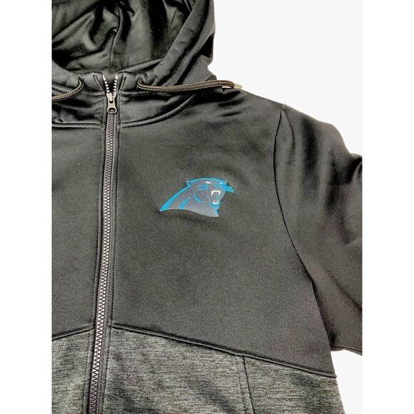 Under Armour Carolina Panthers Combine Authentic ColdGear Full-Zip Hood Jacket M - Picture 2 of 11